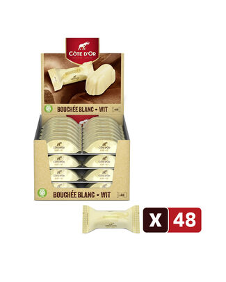 Côte d'or bouchée whitee 25 g- 48