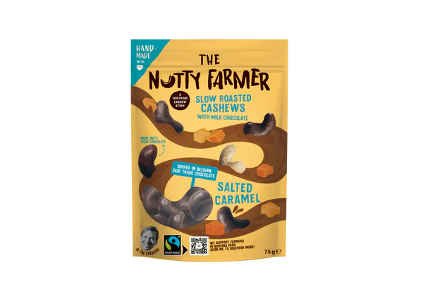 Nutty Farmer Milk Chocolate Salted Caramel 75gr - 9pcs
