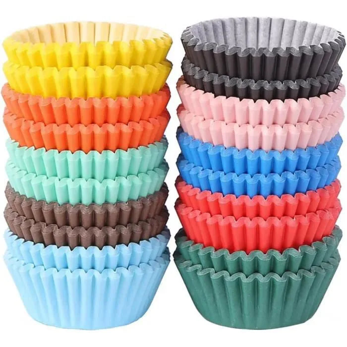 80 Moules à Muffins en papier - 10 pcs