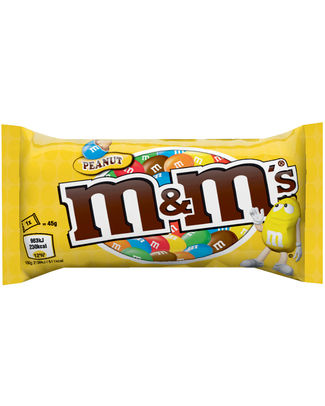 M&M'S PEANUTS SINGLE 45GR - 24