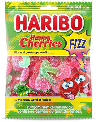 HARIBO HAPPY CHERRIES FIZZ 70GR - 28