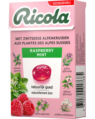 Ricola Raspberry Mint - 20 pcs