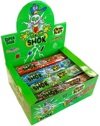 SOUR SHOK CHEWY BLAST - 12PCS