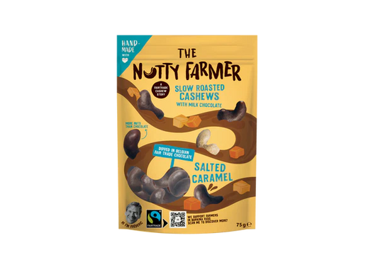 Nutty Farmer Milk Chocolate Salted Caramel 75gr - 9pcs