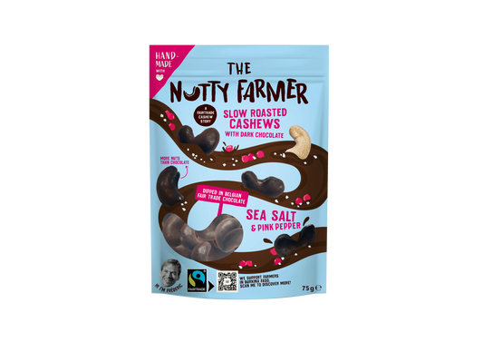 Nutty Farmer Dark Chocolate Sea Salt 75gr - 9pcs