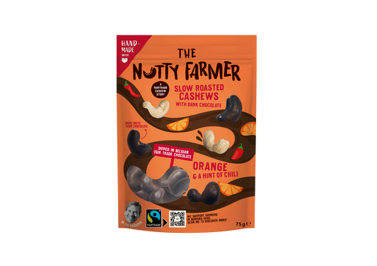 Nutty Farmer Dark Chocolate Orange - Chili 75gr - 9pcs