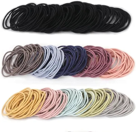 50 Elastiques à Cheveux - 10 pcs