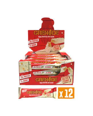 Grenade White Choco Salted Peanuts 60g - 12