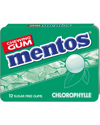 MENTOS GUM CHLOROPHYLLE BLISTER 12P - 12